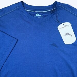 Tommy Bahama Throne‎ Blue Crew Neck Short Sleeve T-Shirt Mens Small S NWT